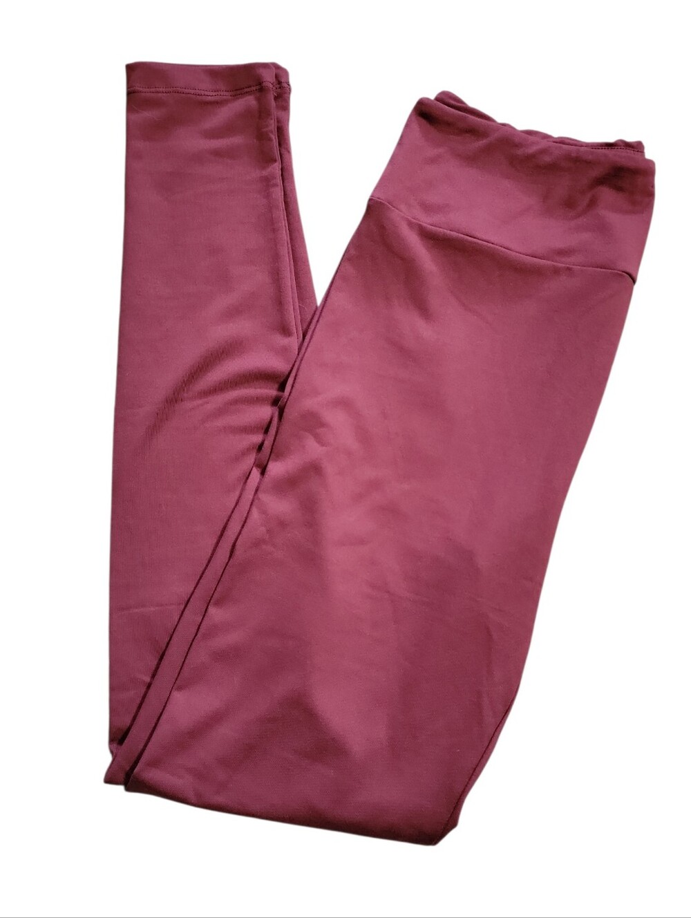 LuLaRoe Plum High-Waist Leggings Size One Size
